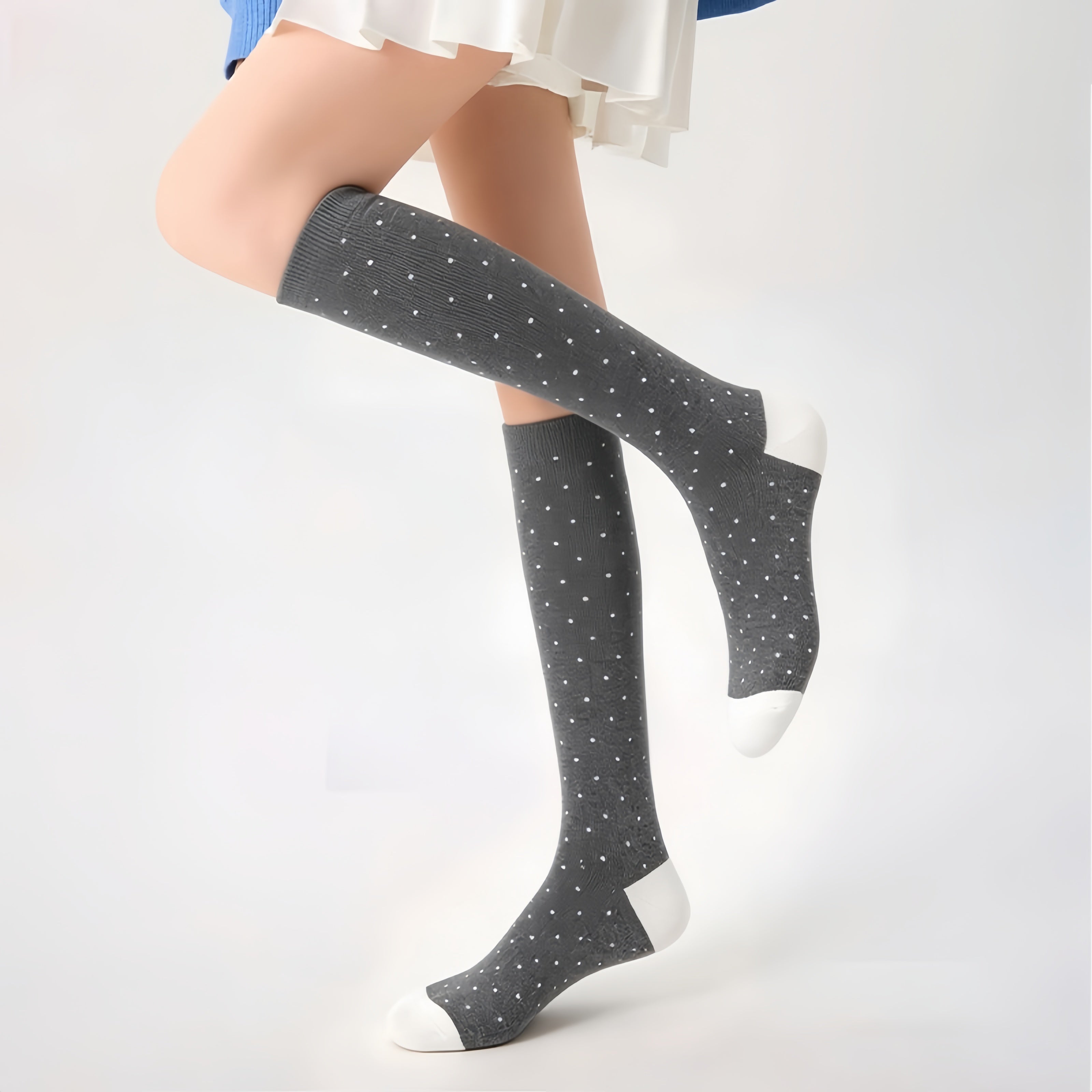 Lissomer AirBamboo Socks-Grey Dots