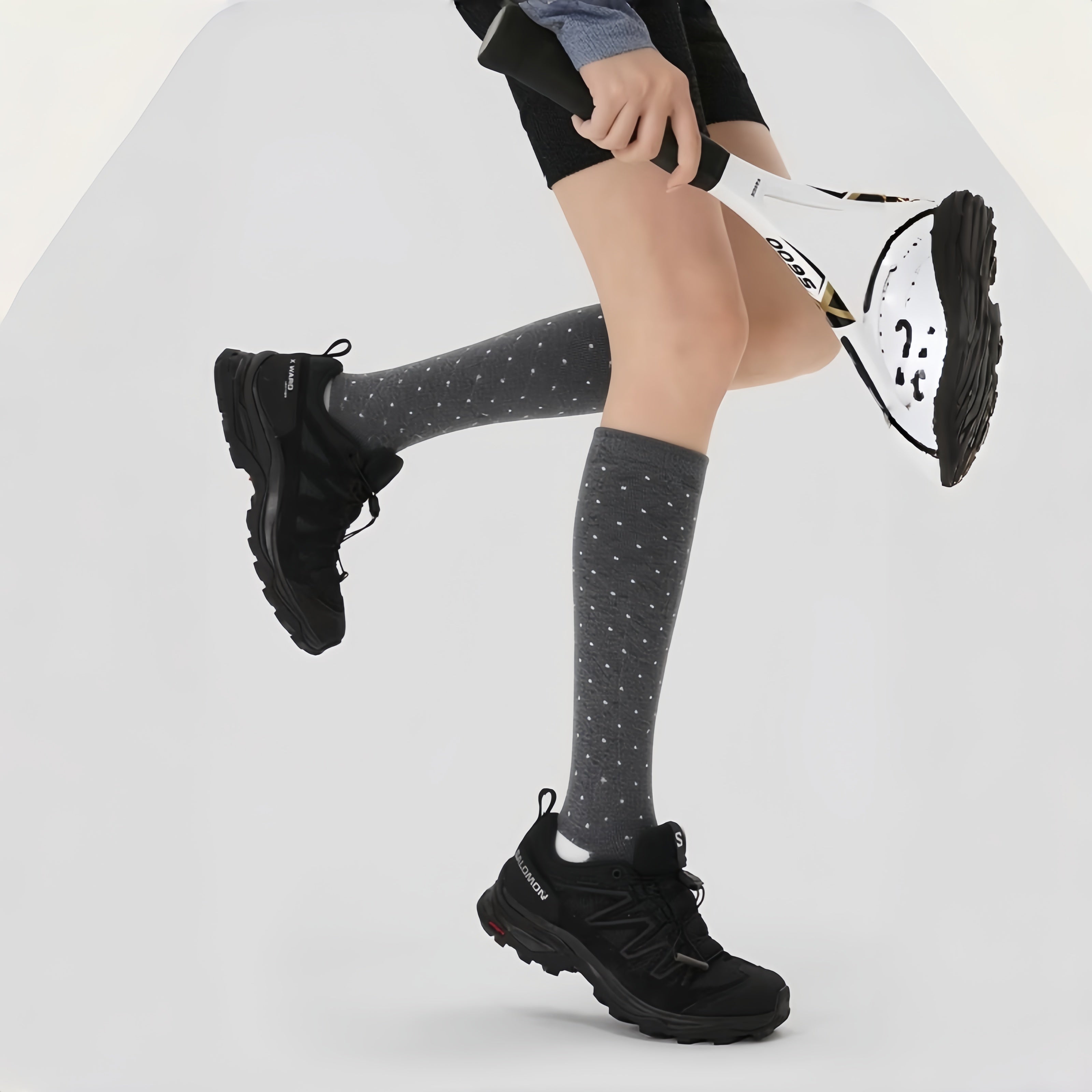 Lissomer AirBamboo Socks-Grey Dots